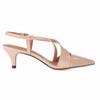 LOSLANDIFEN Women's 5cm Pointed Toe Cross Strap Buckle Sandals Slingback Pumps High Heels Party Wedding Dress Comfortable Shoes