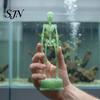 Halloween Aquarium Decorations Dancing Skeleton Bubbler, Air Bubbler with 1m Moving Hose, Fish Tank for Decoration Unique