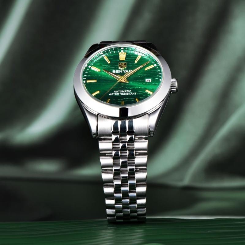 BENYAR New Watch Men's Automatic Mechanical Fashion Sports Watch 50ATM Waterproof Night Light Watches Mens reloj hombre