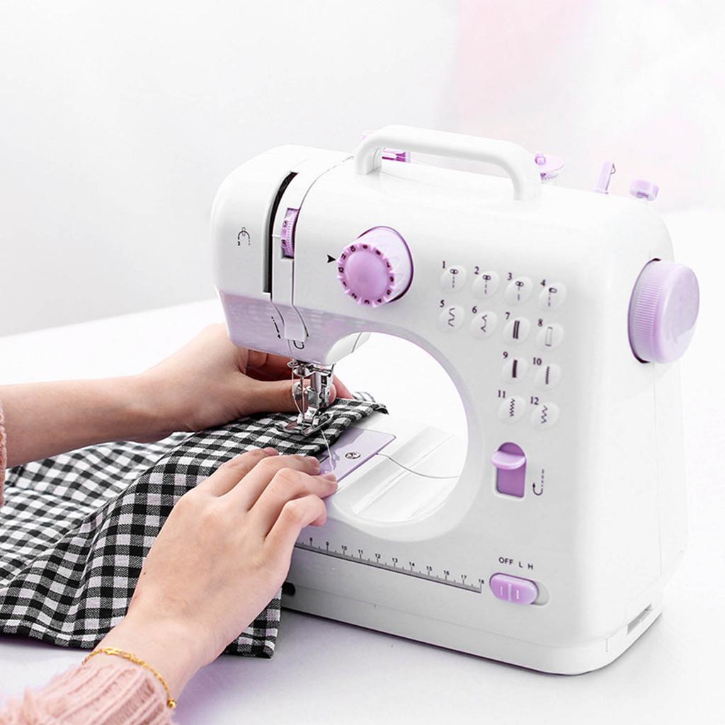 Mini Sewing Machine Multifunction Portable Electric Sewing Machine for Household