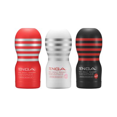 TENGA Original Vacuum Cup Complete Set ОРИГИНАЛЬНЫЙ ВАКУУМНЫЙ ПРИСАД ПОЛНЫЙ НАБОР Стандартный Мягкий Твердый