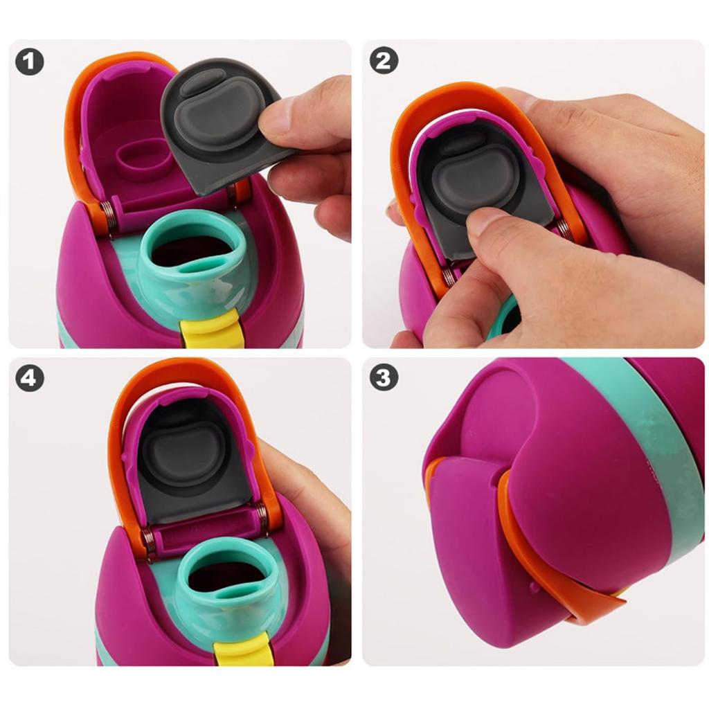 2/4 шт. сменная заглушка из нержавеющей стали для бутылки с водой, герметичная силиконовая крышка для Owala