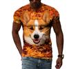 Interesting Animal Dog Graphic T Shirts For Men Summer Fashion Casual Personality Creative Design Street Style 3D Print Tees Top
