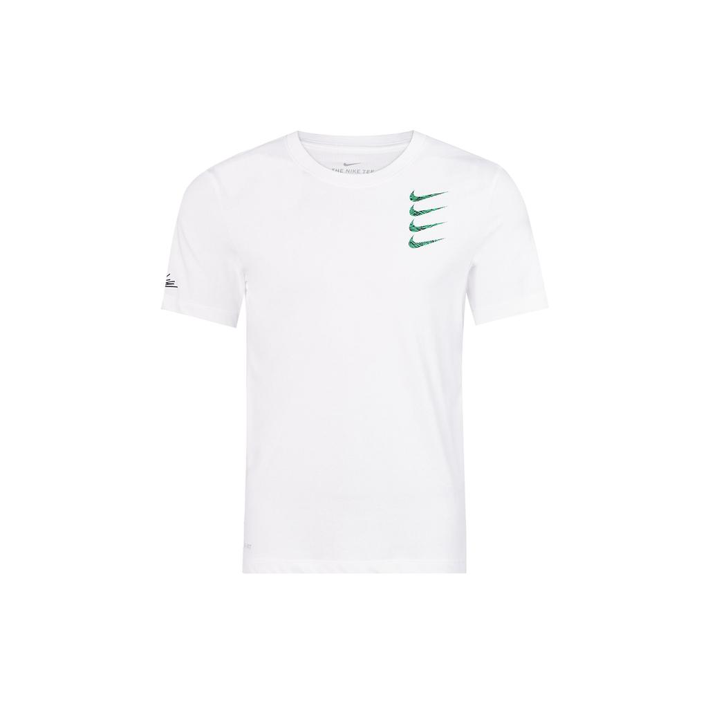 Nike Four-Hook Logo Crew Neck T-Shirt Men Tops White CT6465-100