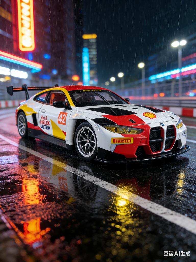 ОСО 1:24 Модель автомобиля BMW M4 GT3, ornament из цинкового сплава, коллекционный подарочный автомобиль