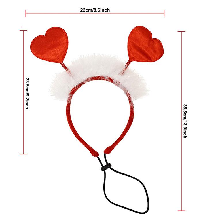 New Designer Pet Dog Valentine's Day Hats Decoration Set