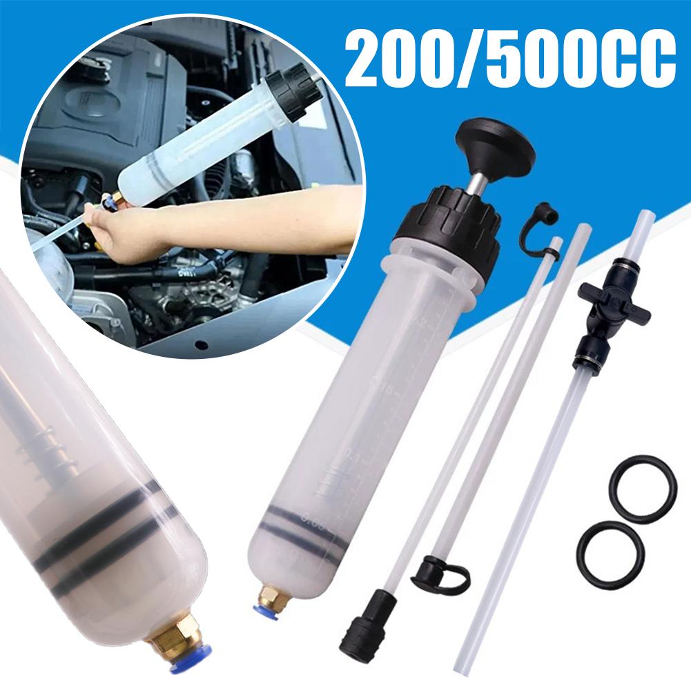 Car Oil Fluid Extractor Brake Fluid Syringe Pump Oil Transfer Pump Fuel Manual Hand Change Syringe Suction Vacuum Pump O5V4