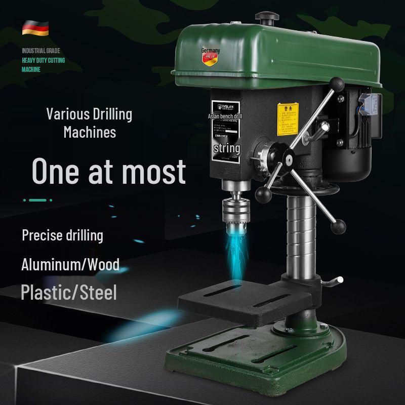 220V Industrial Bench Drill: High-Power Multi-Functional Desktop Drill Press for Metal