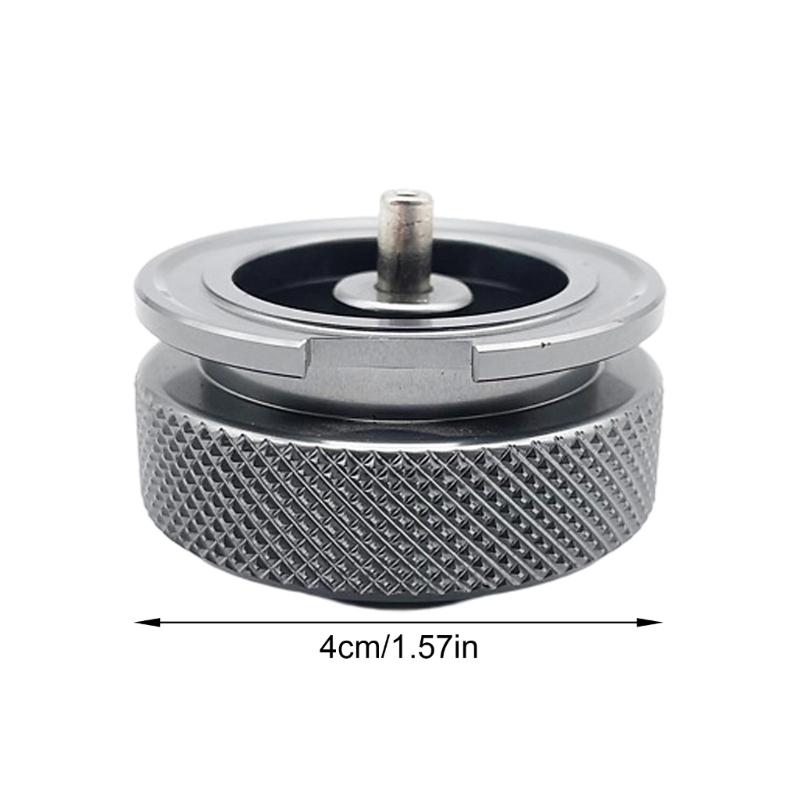 Universals Outdoor Gas Tanks Adapter Stove Conversion Head Flat to Cartridge Gas Cylinders Converter Easy to Install