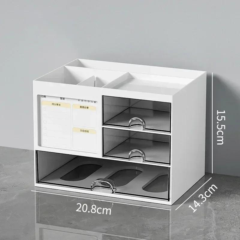 Drawer Storage Box Desk Ganizer Transparent Large Capacity Stationery H Ganizer Multi Function Desktop Storage Household