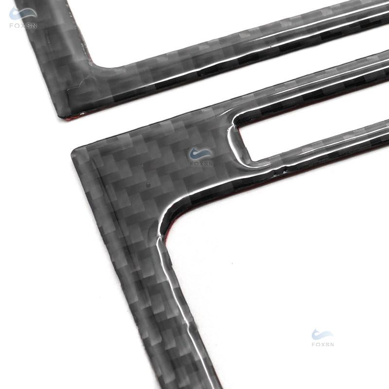 Автомобильные аксессуары из углеродного волокна, задняя вентиляционная крышка для кондиционера, накладка для VW Touareg 2011 2012 2013 2014 2015 2016 2017