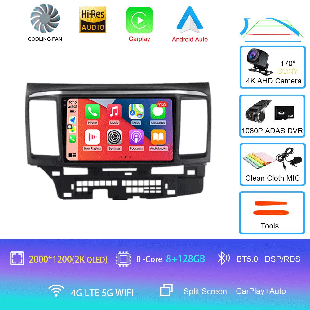 Android 14 для MITSUBISHI LANCER 9 10 X 2008 2009 2010 2011 - 2016 9-дюймовый стерео аудио автомобильный радиоприемник GPS плеер Carplay Auto Screen