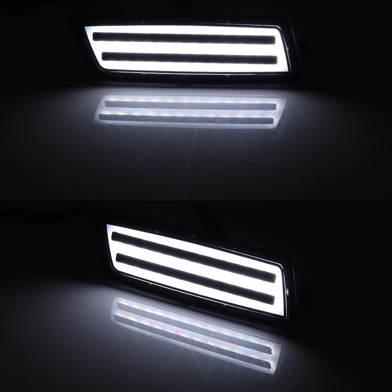 2pcs LED Car Side Marker Lights Sequential Turn Signal Lights For Volkswagen 2006-2009 MK5 Golf/GTI Rabbit 2005-2010 Jetta 12V T