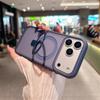 Fold Bracket Magnetic Stand Clear Candy Color Phone Case For iPhone 16 17 Pro Max Air 14 15 Plus 13 Dual Layer Protection Cover