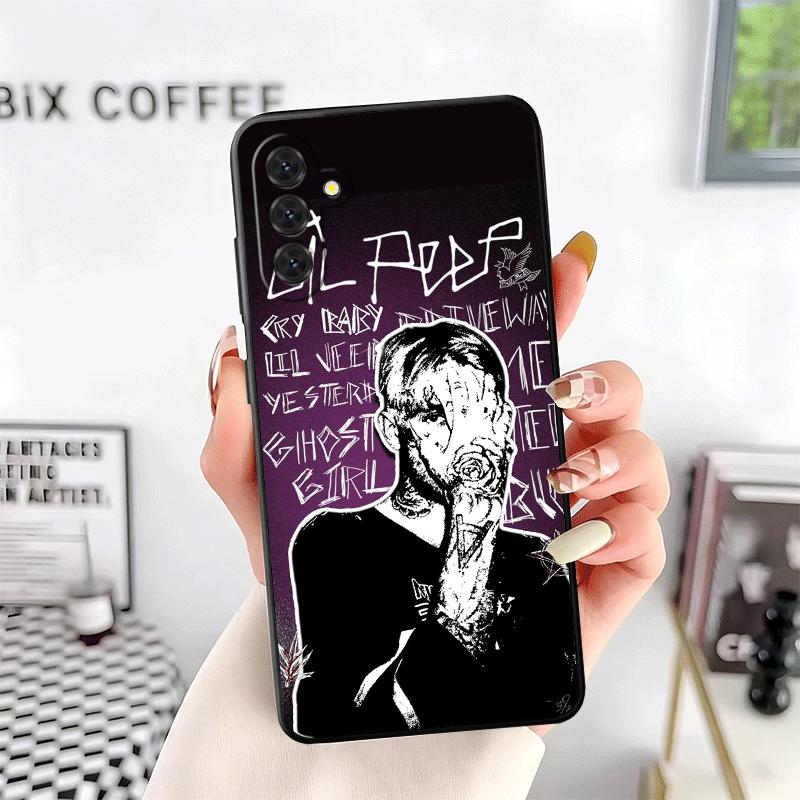 Мягкий чехол для телефона Lil Peep Hellboy Love для Samsung A17 A37 A57 A16 A26 A36 A56 A15 A25 A35 A55 A14 A24 A34 A54 A13 A23 A33 A53 A5