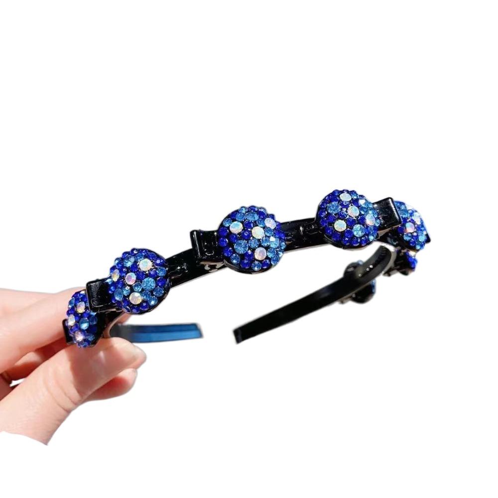 Элегантные резинки для волос с клипсами Сладкий блестящий обруч для волос Модный страз Челка фиксированная повязка на голову Вечеринка