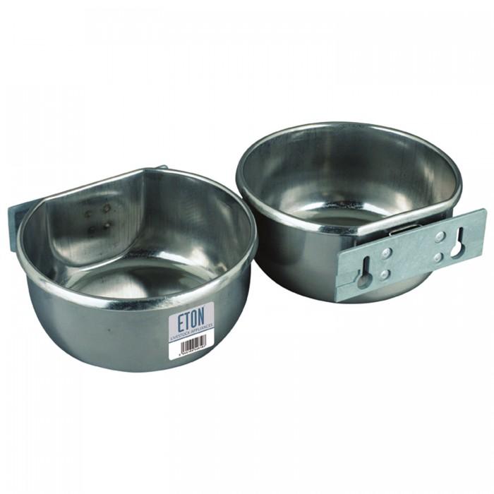 ETON D-образная чашка из нержавеющей стали с комплектом крепежных пластин на болтах