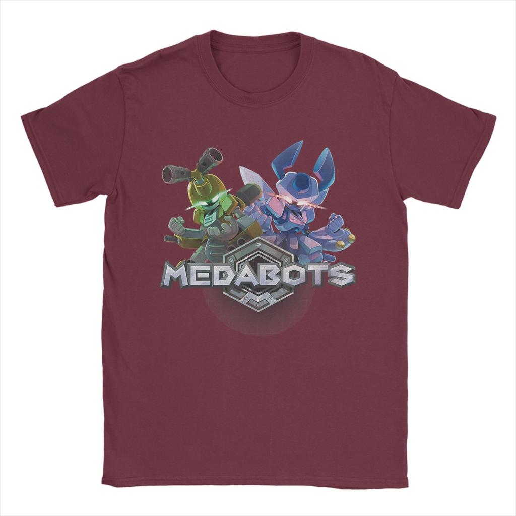 Summer Medabots Rokusho and Metabee Fashion TShirts Cotton Tee Shirt for Unisexs YK Casual Design Short Sleeve Clothing