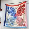 Silk Scarf Women's High-end Imitation Korean Atmosphere Gift 90cm Square Scarves Fashionable Shawl