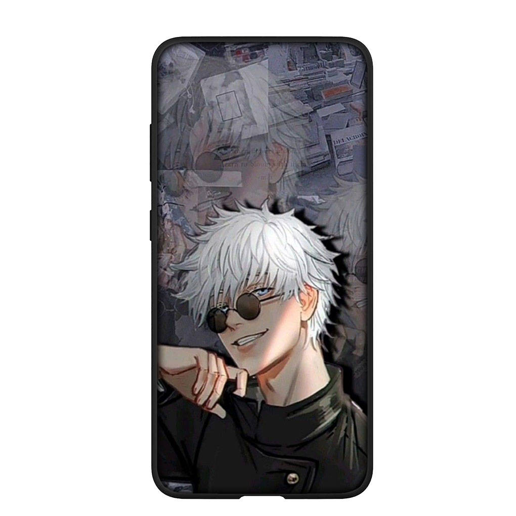 Чехол для телефона Samsung Galaxy S25 S24 S23 iPhone 16 15 Xiaomi Redmi Note 14 13 12 16E X 11 Pro Max Moto Huawei Comics Gojo Satoru Jujutsu Kaisen Cover