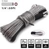6mm 15m 4T Synthetic Winch Rope Tow Car Accessories Off Road Trailer Strap Breaking Strength 4500LBS-5500LBS For ATV UTV Vehicle