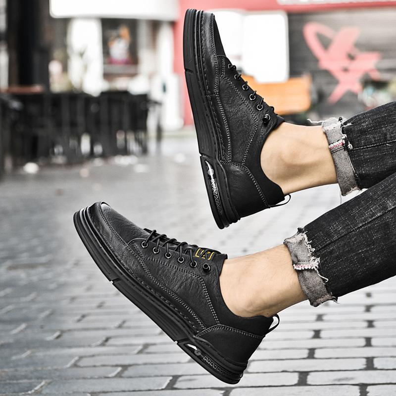 Мужские универсальные кроссовки для улицы, повседневная спортивная обувь, роскошная дизайнерская обувь, износостойкая, дышащая, из натуральной кожи, для ходьбы