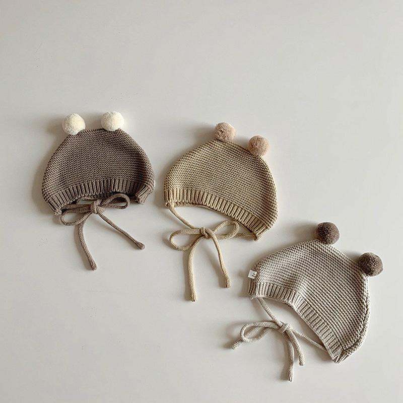 Autumn Korean Knit Romper & Cute Hat for Newborns - Unisex Snap-Crotch Sweater Romper