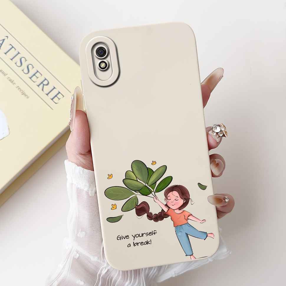 New For Redmi 9A M2006C3LG Case Fashion Girl Bow Rose Soft Silicone Cover For Xiaomi Redmi 9AT 9 A 6.53" Shockproof Phone Casing
