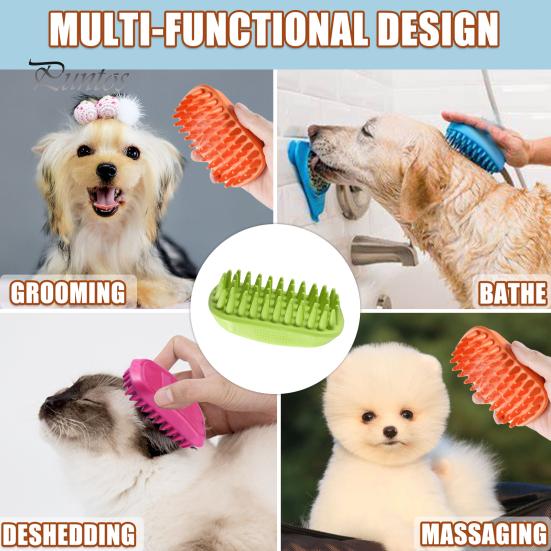 Щетка для ванны для домашних животных, успокаивающая массажная щетка для кошек, эффективная щетка для удаления шерсти собак, инструмент для ухода за животными, товары для домашних животных