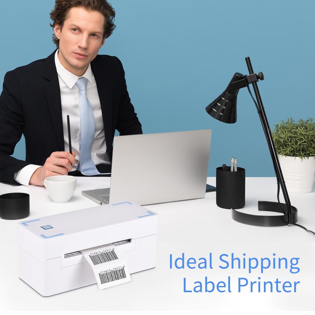 Thermal Shipping Label Printer 4 Inch Desktop Express Barcode Label Sticker Maker 4x6 Portable