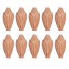 10Pcs Peach Wood Carved Lily Flowers DIY Jewelry Making Pendant Art Crafts Gifts