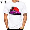 New Summer Men Short Sleeve RWB 997 Manga Style It All Starts With A Dream Car Classic T-Shirt Hip Hop Boy White Casual Tees