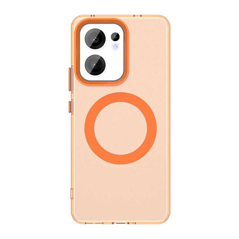 Для OPPO Reno 13F Магнитный силиконовый чехол для телефона конфетного цвета Подходит для OPPO Reno 13F Модный женский чехол для телефона для Reno 13 F