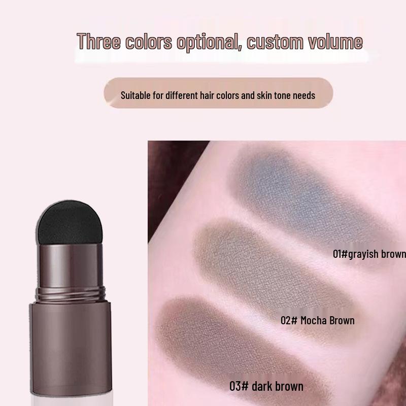 Контурирующая пудра для линии роста волос: Заполняет и формирует линию роста волос, маскирует редкие участки, карандаш-тень для высокого лба для женщин