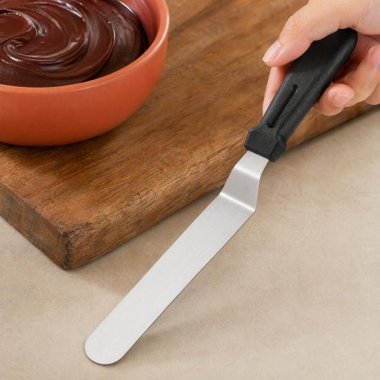 3Pcs/Set Cream Spatula, 6/8/10 Inch Stainless Steel Blades Offset Spatula, Ergonomic Non-Slip Handle Cake Spatula for Cake Decorating, Baking & Pastry