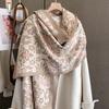 Winter Warm Cashmere Scarf for Women Luxury Pashmina Blanket Thick Shawl Wrap Neckerchief Fashion Bufanda Echarpe Poncho