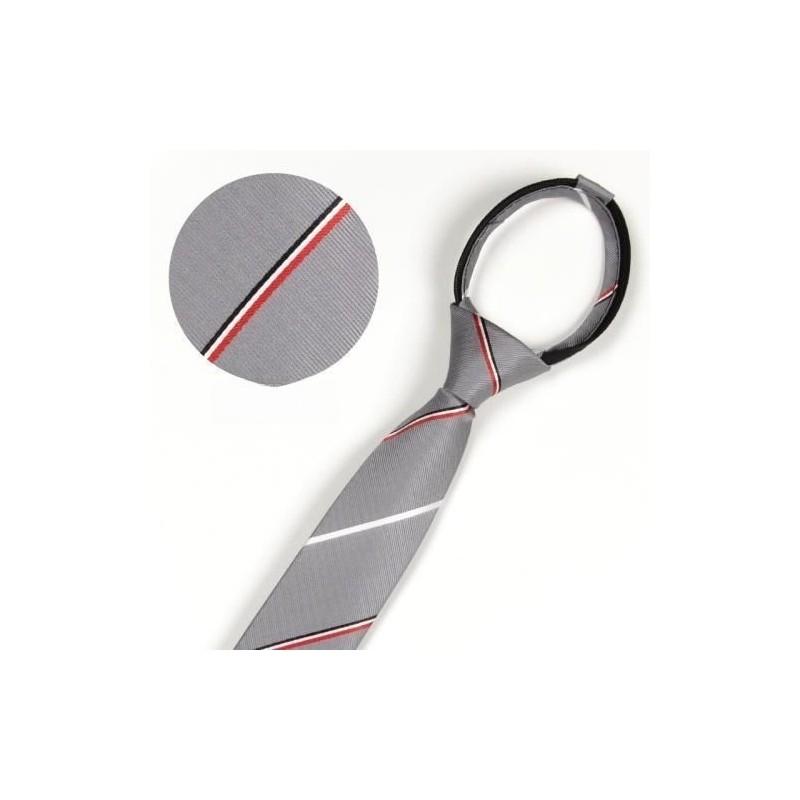 Вышитый галстук с тигром для детей из полосатой шерсти для школы или повседневной носки