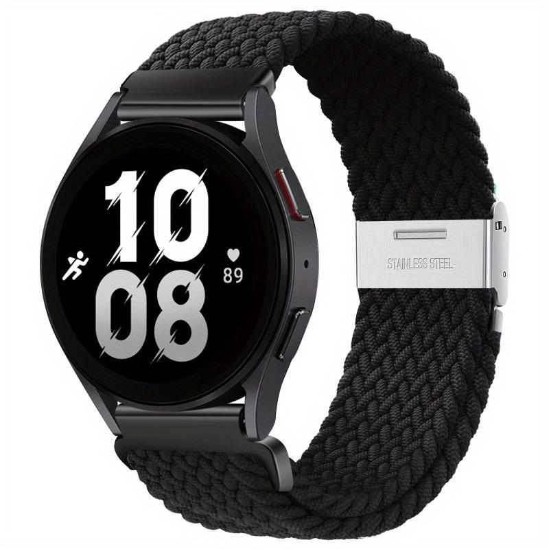 22mm 20mm Nylon Strap For Samsung Galaxy Watch 6 5 4/Gear S3 Magnetic Buckle Metal Adjustment Band For Huawei IWatch 4 GT2/3 Pro