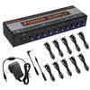 STRICH Effects Power Guitar Pedal Power DC Short Circuit Noise Reduction Circuit Power Adapter Supply, 10-Channel, 9V/12V/18V, Supply, Output,