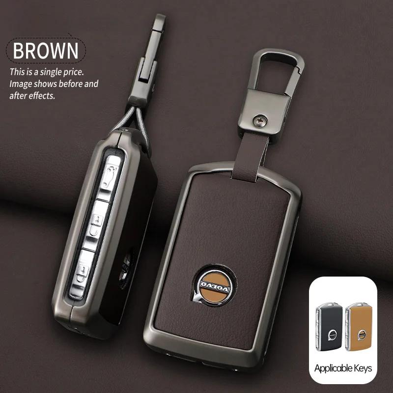 Zine Alloy Car Key Case Shell Cover For Volvo XC60 XC40 XC90 S90 V60 S60 V90 T5 T6 T8 Polestar 1 Polestar 2 Protection Accessory