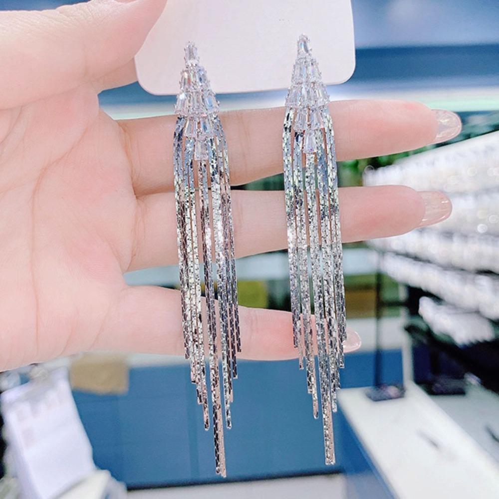 Серьги с кисточками из стразов, серьги для помолвки с кисточками, горячая распродажа, ювелирные изделия, мода