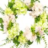 Искусственный венок из цветов, весенний летний венок, гирлянда из зелени для украшения входной двери