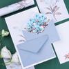 School Greeting Invitation Card Printed Flower Floral Pattern Paper Love Note Letter Envelopes Set