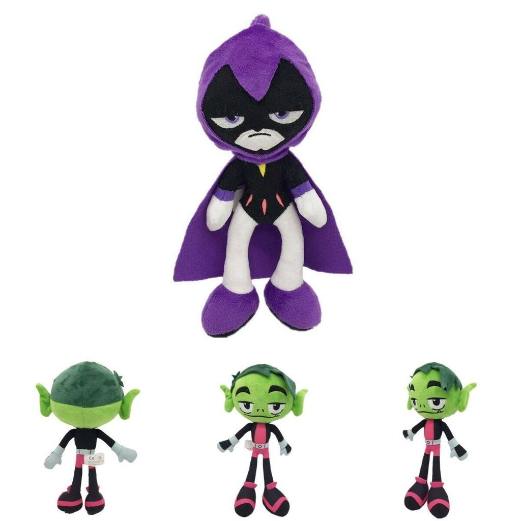 Очаровательная коллекция 10-дюймовых плюшевых игрушек Teen Titans Go с Робином, Рэйвен и Киборгом