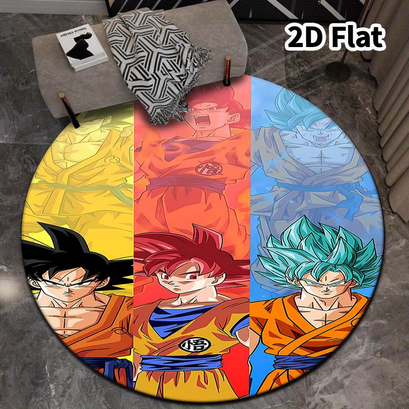 Dragon Ball Super Round Area Rug Carpet Rug For Living Room Bedroom Sofa Playroom Decor Nonslip Floor Mat