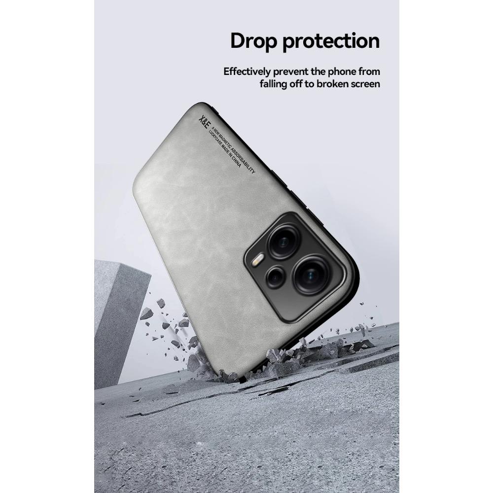 Противоударный чехол для Xiaomi Redmi Note 13 12 Pro 5G 12S 11 11S 10 10S Защитный чехол Встроенный магнитный автомобильный держатель Текстурированный бизнес Полная защита