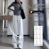 Women's High Waist Wide Leg Casual Sweatpants - Petite Slim Fit for Autumn/Winter 2024