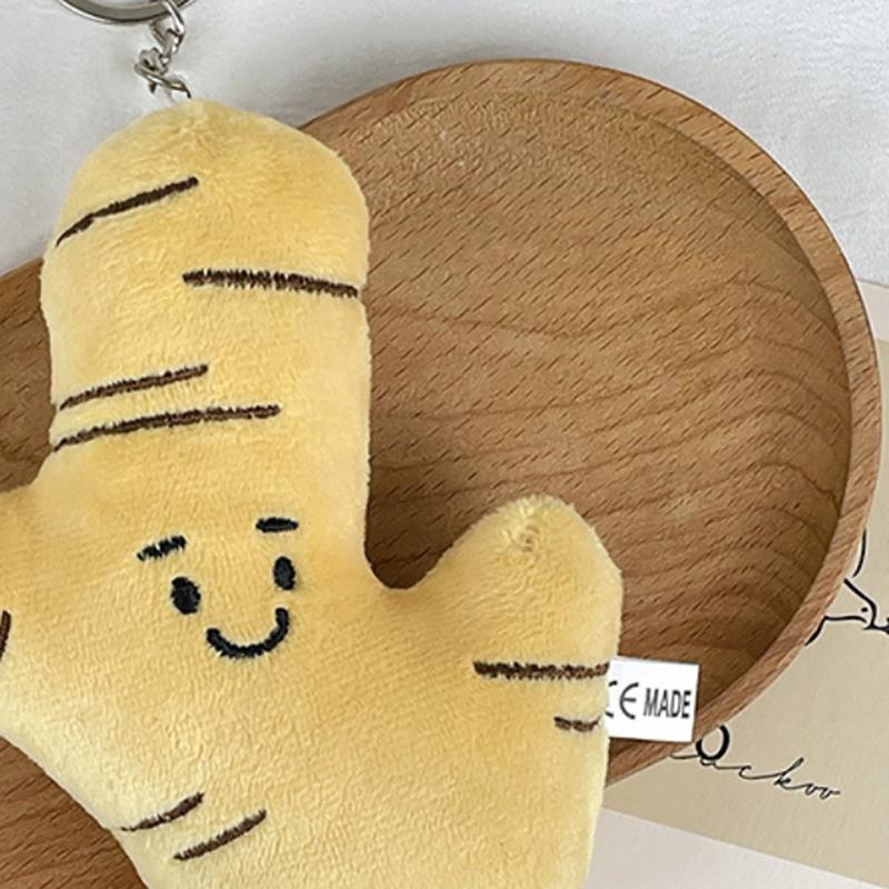 Мультяшная Смешная Плюшевая Кукла Овощной Брелок Аксессуары для Школьного Рюкзака Имбирь и Зеленый Лук Перец Чили Игрушки Брелок