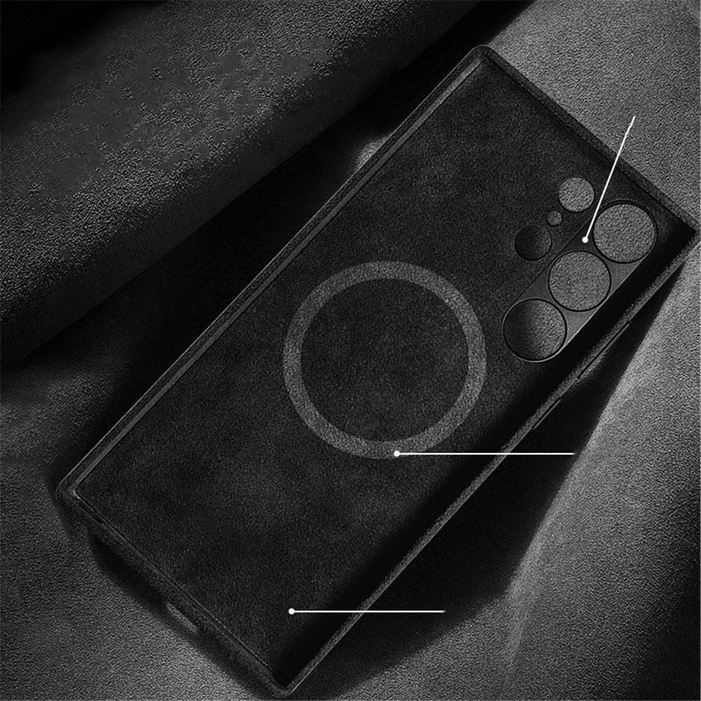 Оригинальный чехол из алькантары с MagSafe для Samsung Galaxy S24 S25 S25 Ultra Магнитная крышка