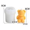 Silicone Bear Candle Mould Sitting Bear Baking Plaster Mold Aromatherapy Gypsum Ornaments By Hand Mold Baking Plaster Mold
